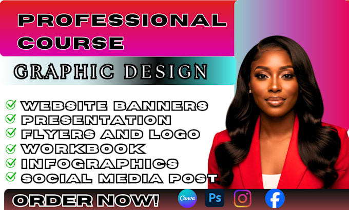 Create modern professional course presentation, thumbnails, workbook ...