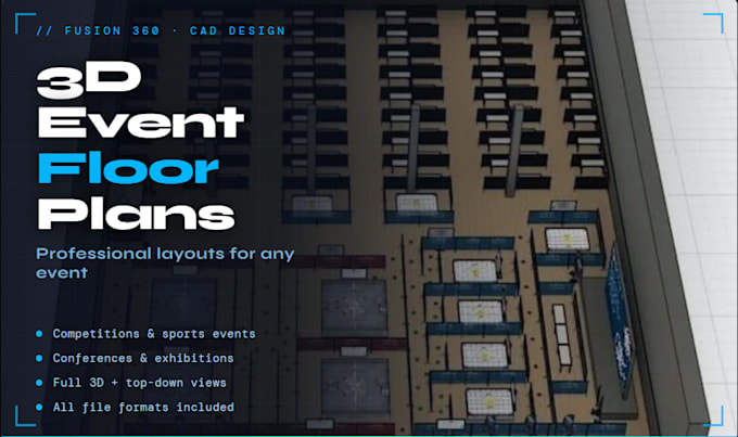 design competition and event floor plans in fusion 360