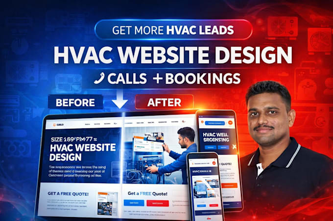 design hvac website that generates leads