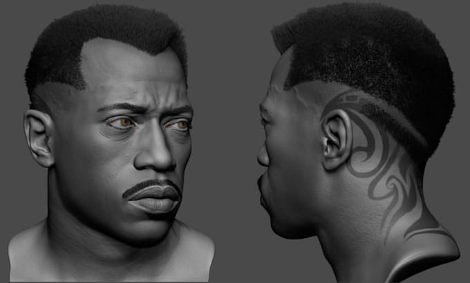 sculpt realistic 3d head 3d bust model full bod model 3d face 3d portrait