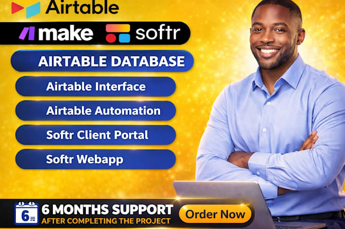 build a professional airtable database, softr web app within 24 hours
