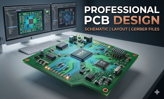 design professional pcb layout, schematic and gerber files