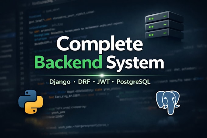 build a complete django backend system