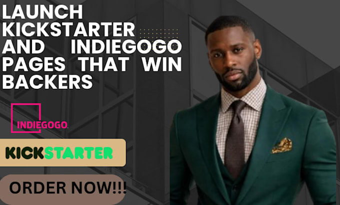 create and promote kickstarter and indiegogo pages that attract backers