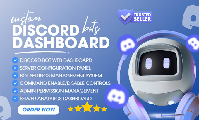 build a discord bot dashboard, web panel or bot control panel