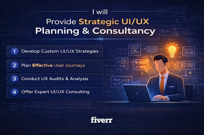 provide strategic UX design planning and consultancy