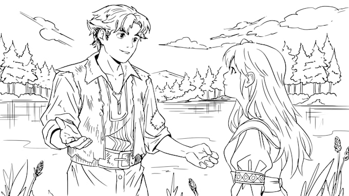 do narrative scene sketches for your game