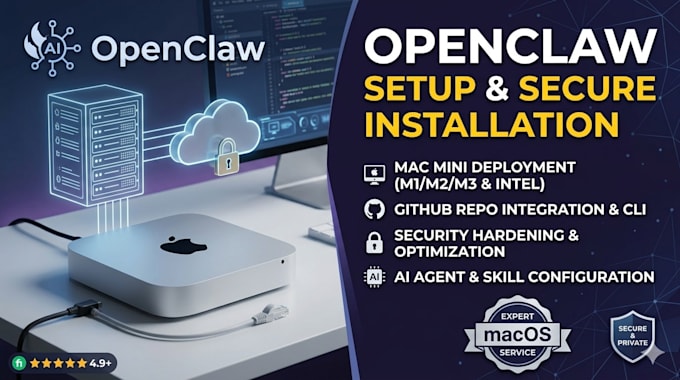 do openclaw setup secure installation and deploy openclaw on mac mini via github