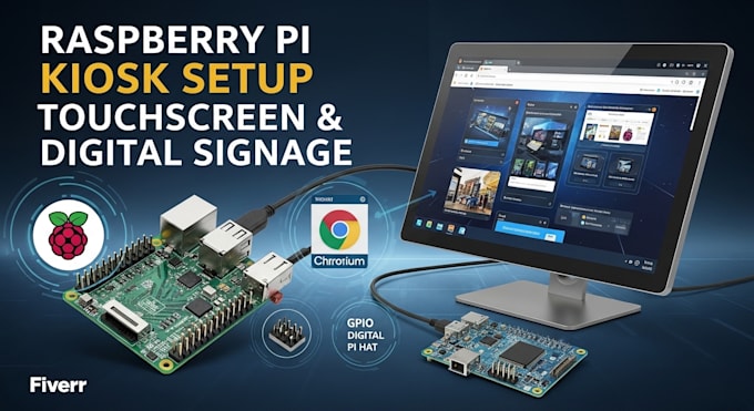 setup raspberry pi kiosk system with touchscreen digital signage and automation