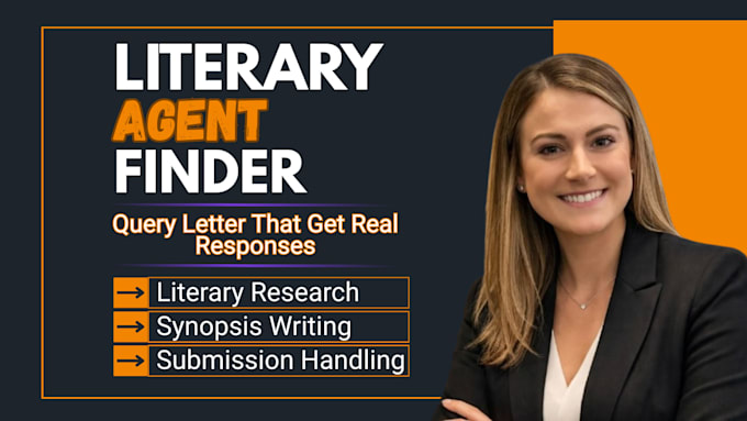 find literary agents, provide publishing support and write submission documents