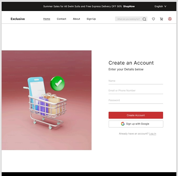 design modern mobile app and website uiux design in figma