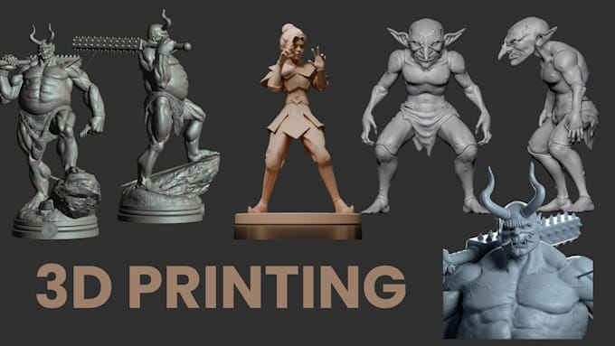 Sculpt a detailed 3d action figure for games or printing, miniature ...