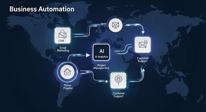 create ai animation and n8n workflow automation content creation