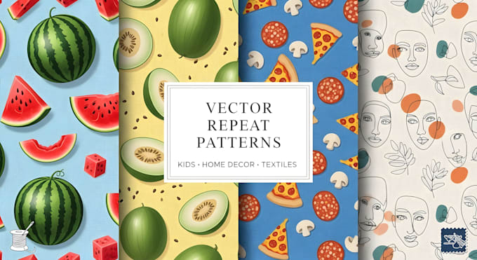 Job. Vector Repeat Pattern Design seamless vector repeat patterns for textile and fabric by Danzo ...