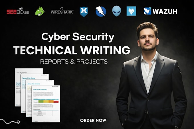 do cybersecurity technical writing, reports and projects