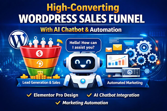 build a high converting wordpress sales funnel with ai chatbot