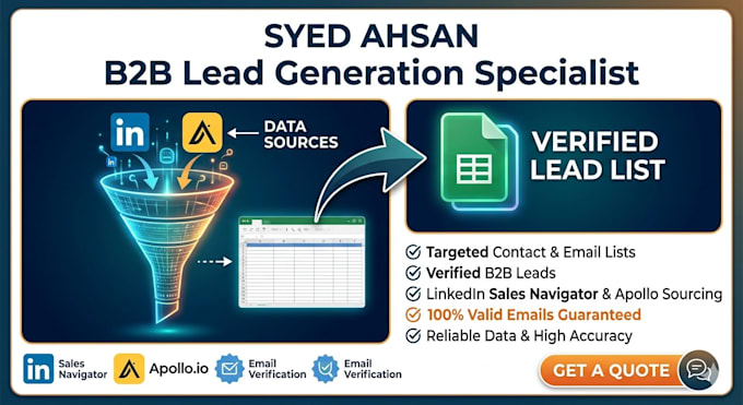 do b2b lead generation, linkedin prospects, email lists