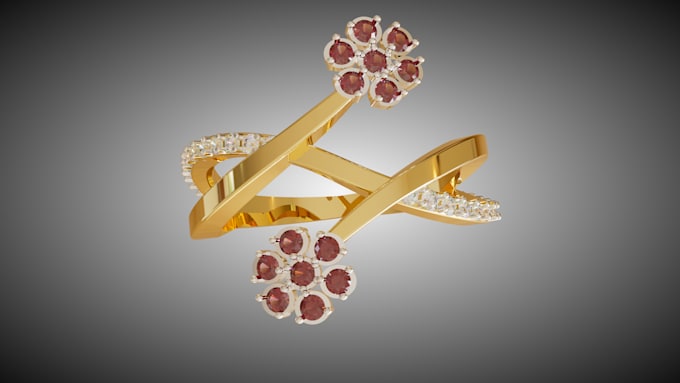 jewelry cad design for 3d printing and rendering