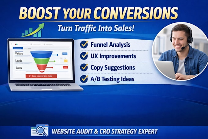 optimize your website to increase conversions and sales funnel analysis cro