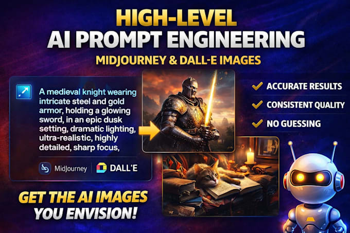 do high level prompt engineering ai image generation midjourney dall e prompt