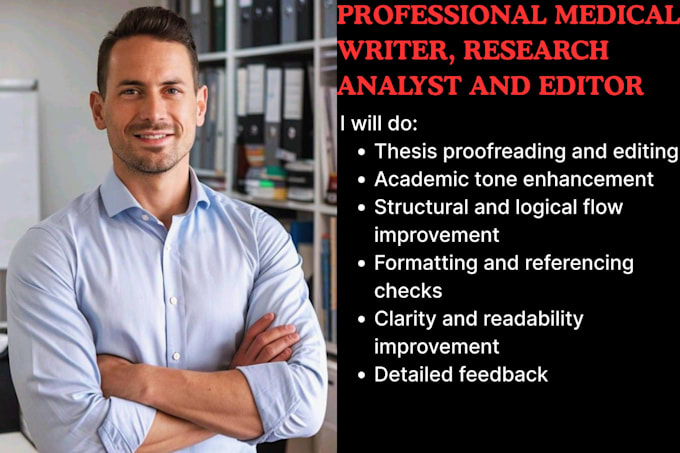 proofread and edit your medical thesis or dissertation