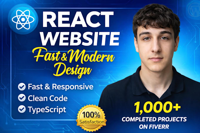 build a modern react website with typescript