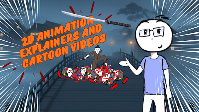 custom 2d stickman animation