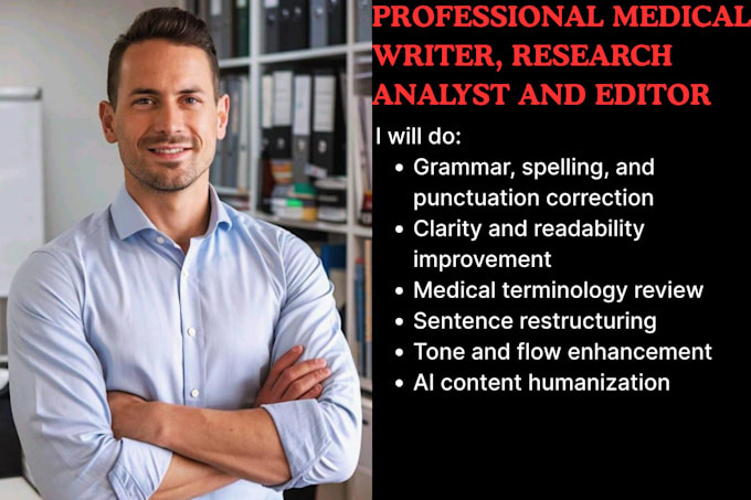 proofread and edit medical content for clarity and quality