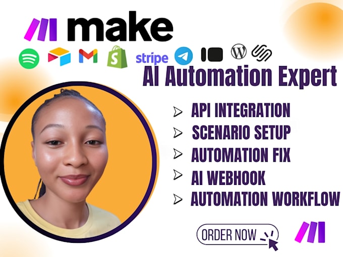 setup make com, fix made com, make scenario automation, make com automate expert