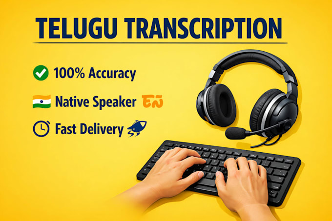 perfectly transcribe your telugu audio or video