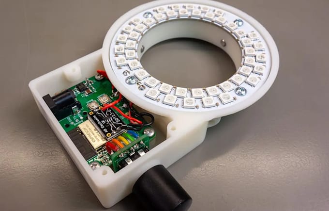 design esp32 led pcb and control system for ws2812b and smart lighting