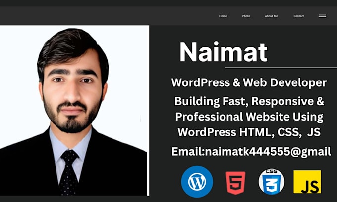 design a responsive website using HTML CSS javascript