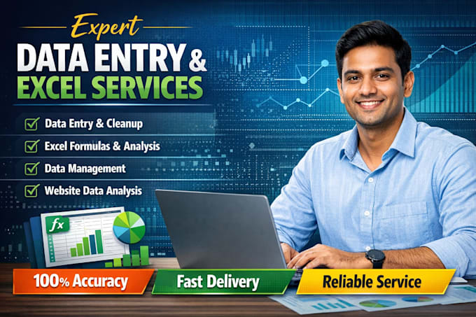 do data entry, excel data cleaning, and data management