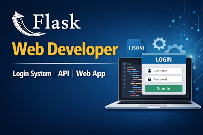 build a simple flask web app, login system or rest API