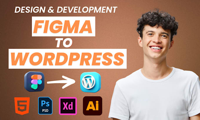 convert figma to wordpress, PSD, xd, sketch to wordpress using elementor