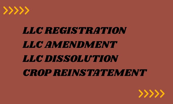 do US llc or corp reinstatement, amendment , dissolution