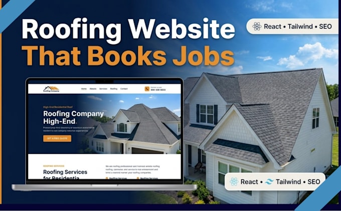 build a custom roofing company website that generates leads