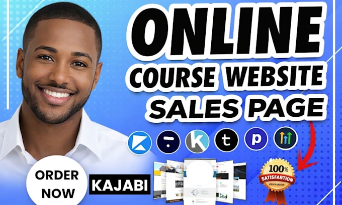 design kajabi website, sales funnel, gohighlevel clickfunnels landing page
