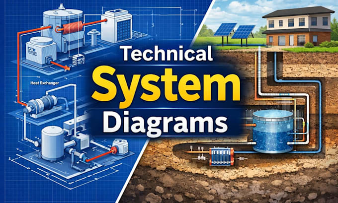 create professional technical diagrams and system schematics