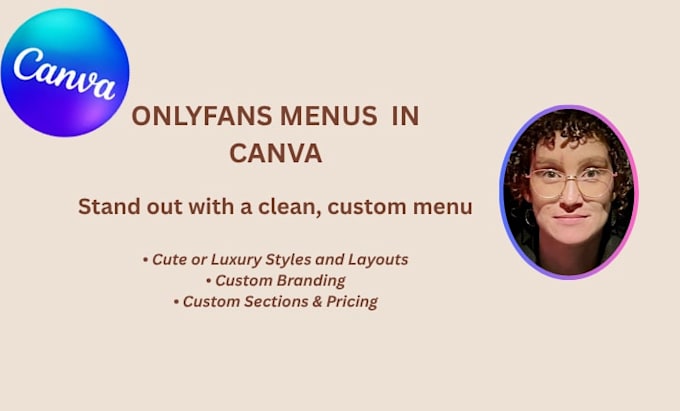 design a professional onlyfans menu in canva
