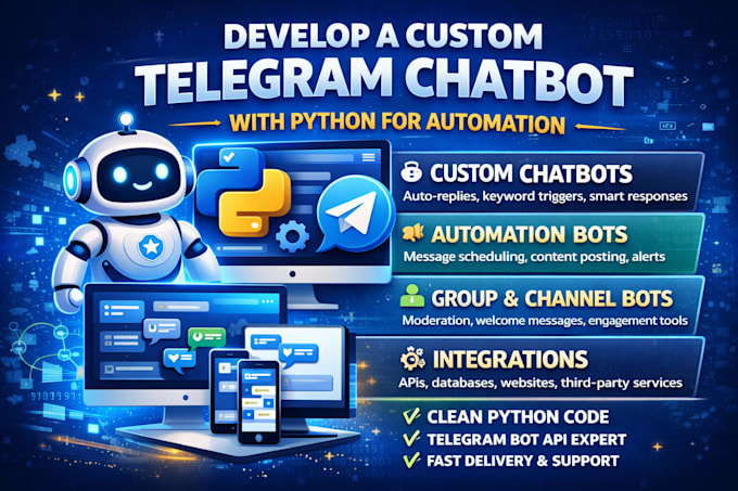 Develop a custom telegram chatbot with python for automation by ...