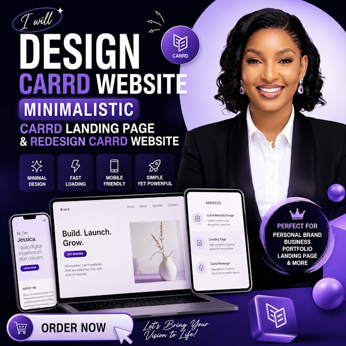 design carrd website minimalistic carrd landing page and redesign carrd website