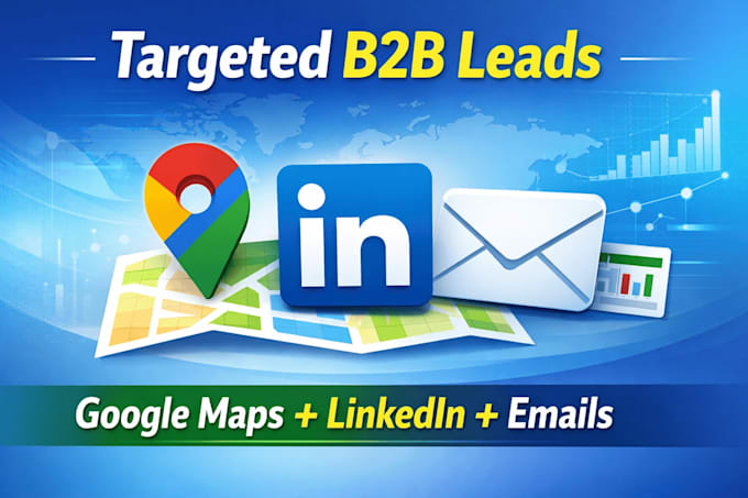 do google maps scraping and find linkedin contact email list