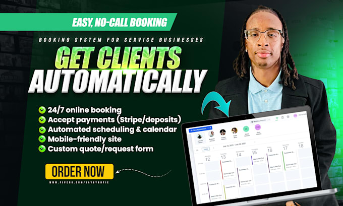 build a booking website with payments and scheduling