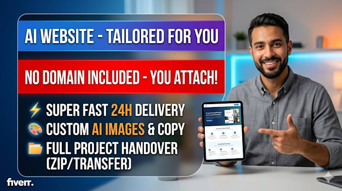 create a stunning ai landing page with source code included