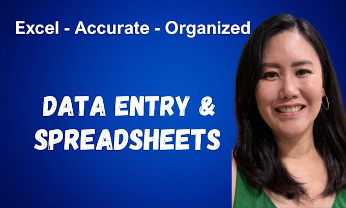 do accurate data entry and spreadsheet tasks