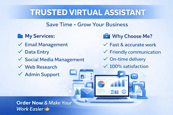 virtual assistant, data entry, inbox management, scheduling