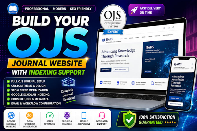 install ojs setup journal website with indexing support