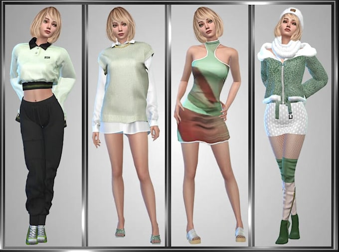 create a custom sim in the sims 4