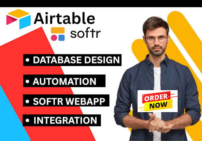 setup airtable database, automation and softr client portal